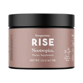 FREQUENSE Rise nootropic tub mango lemonade front view supports focus and energy.