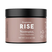 FREQUENSE Rise nootropic tub mango lemonade front view supports focus and energy.