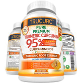 Fresh Healthcare Trucurc turmeric capsules close-up for potent joint support.