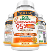 Fresh Healthcare Trucurc turmeric capsules close-up for potent joint support.