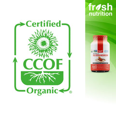 Fresh Nutrition USA-made facility badge for FDA registered and GMP certified production.