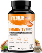 FreshCap 7-in-1 immune support bottle front promotes daily wellness.