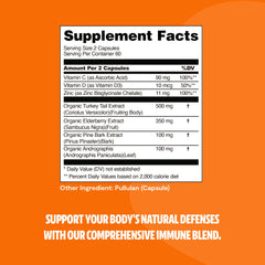 FreshCap turkey tail mushroom capsules showcase potent natural ingredients.