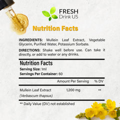 FRESHDRINKUS Mullein Liquid dropper ready for quick use