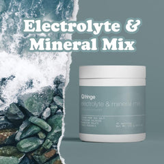 Fringe Electrolyte and Mineral Mix bottle showing clean, unflavored formula for hydration.