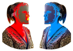 Fringe red light face mask emits 660nm light for a soothing facial glow