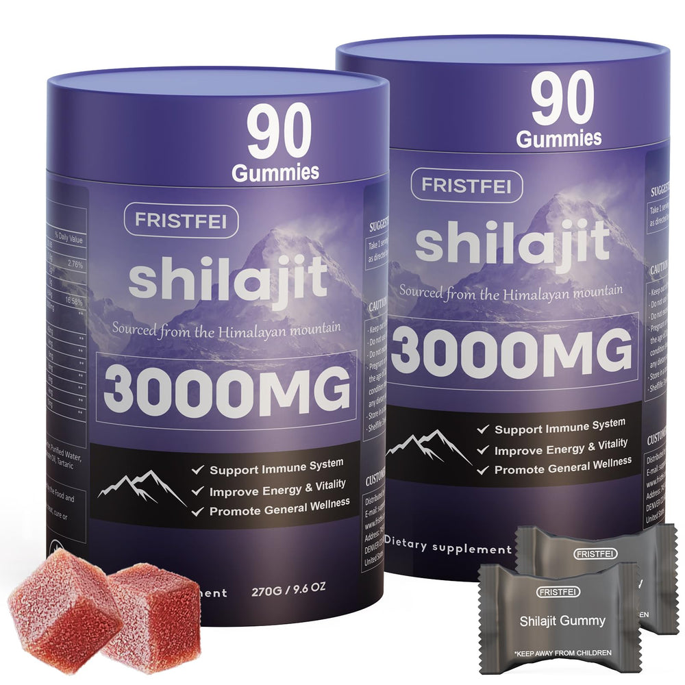 Fristfei Shilajit Gummies bottle for convenient daily supplementation.