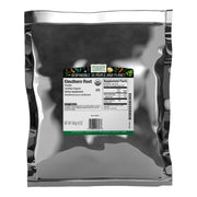 Frontier Co-op Eleuthero root powder bag for smoothies, offering a natural energy lift.