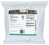 Frontier Co-op Organic Dried Elderberries 1lb bulk bag for tea and cooking.
