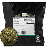 Frontier Co-op Stevia herb green bulk 1lb bag, ideal for natural sweetness in beverages.