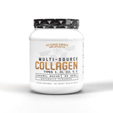 Frontline Formulations Multi-Source Collagen bottle showing caramel mocha flavor for daily support.