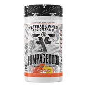 Frontline Formulations Pumpageddon bottle front for a non-stim pre-workout boost.