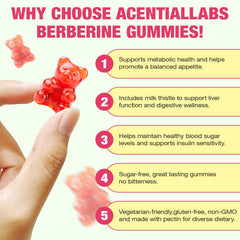 Frovetani Berberine Gummies featuring apple cider vinegar for metabolism support