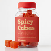 FTKV Spicy Cubes hot peach gummies bottle shows warmth and connection potential