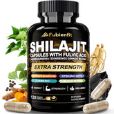 Fubienfit Shilajit capsules bottle for daily energy support.