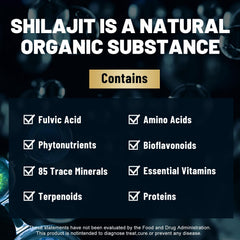 Fubienfit Shilajit Capsules bottle back with usage directions