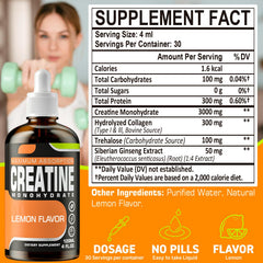 Fubkerm Creatine Liquid Drops Under Tongue for fast absorption during training