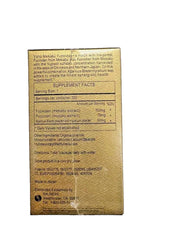 Yoho Mekabu fucoidan capsules poured to illustrate easy dosing.