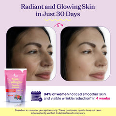 Fuel Multi Collagen powder dissolving quickly for easy mixing.