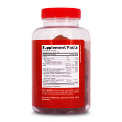 FuelSelf ACV gummies ingredient panel image emphasizing vegan and gluten-free qualities.