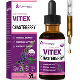 Fuenvegtal Herbal Tincture bottle highlighting a natural blend for hormonal balance.