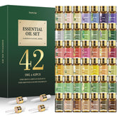 FUHITIM essential oil set bottles arranged for diffusion and DIY blends.