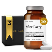 Fuller Health After Party DHM bottle close-up highlighting recovery-focused packaging