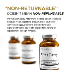 Fuller Health After Party storage in a cool place helps preserve potency
