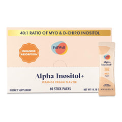 FullWell Alpha Inositol+ bottle front, 60-count, daily hormonal support.