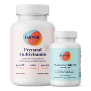 FullWell Prenatal Lemon + DHA bottle—fresh vitamins for daily prenatal support.