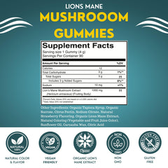 Fundamental Fungi Lions Mane gummies gummy closeup tasting natural brain-boosting treat