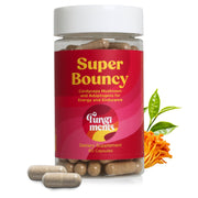 Fungiments Super Bouncy bottle front showing energy and focus support