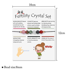 Fuqimanman2020 7 chakra stretch bracelet with natural stones for balance.