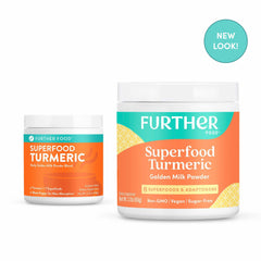 Further Food Turmeric Root Powder blends easily into smoothies for daily use.