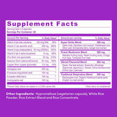 Capsules closeup of Further Food Ultimate Immune Support