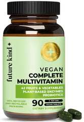 Future Kind Vegan Multivitamins Complete bottle front supports daily energy and balance.