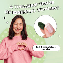 Future Kind Vegan Multivitamins Complete label closeup confirms vegan ingredients.
