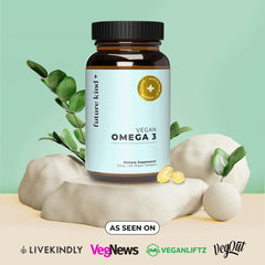 Future Kind vegan omega-3 algal oil capsules with EPA and DHA