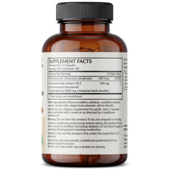 Capsules closeup of Futurebiotics Cinnamon Plus Chromium, easy-to-take daily supplement.