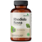 Futurebiotics Rhodiola Rosea 1000 mg capsules, ready for daily adaptogenic support.