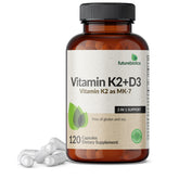 Futurebiotics Vitamin K2 D3 bottle-front view highlights non-GMO formula for daily wellness