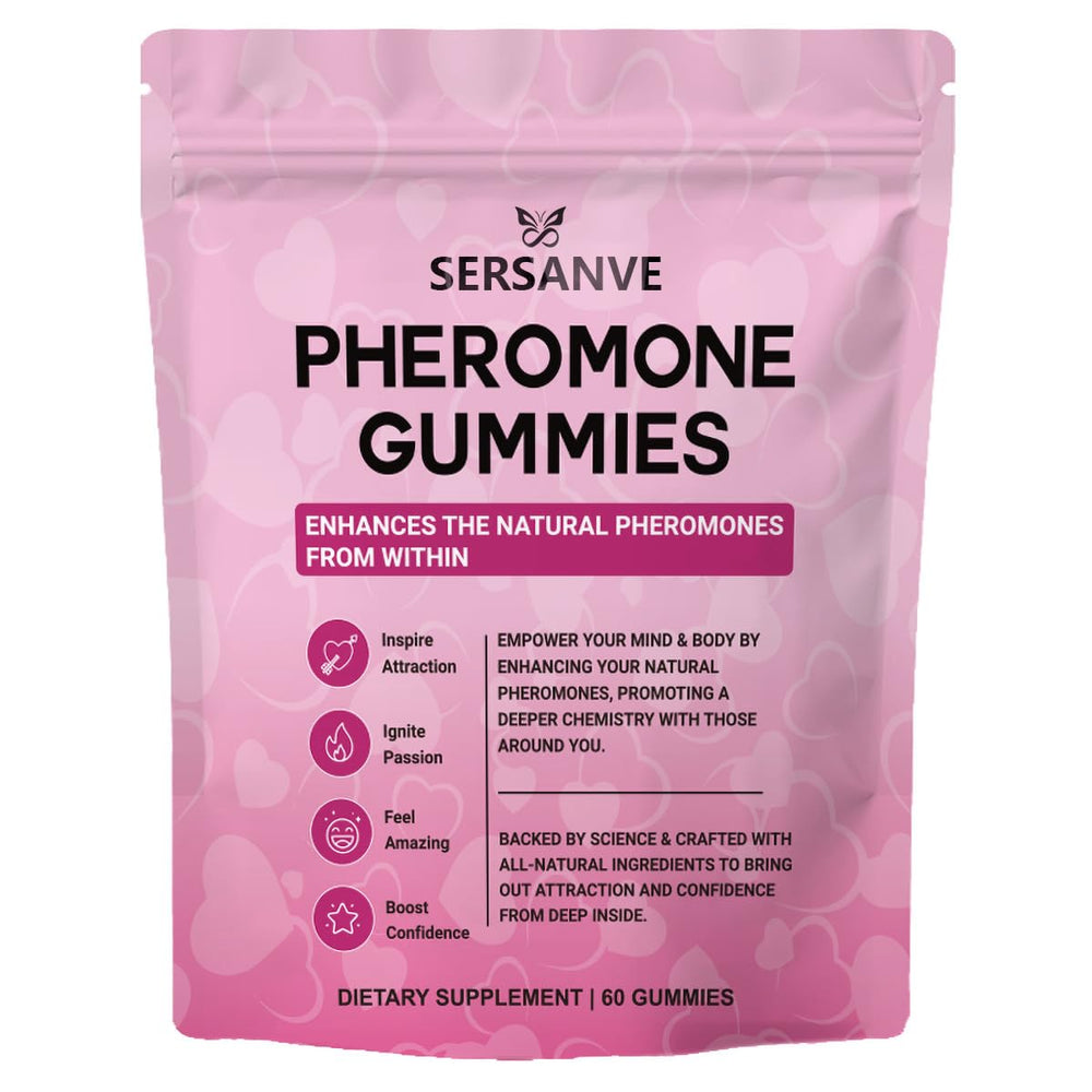 FW ZONE Femine Pheromone Gummies packaging in pink heart, inviting daily charm