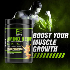 Amino Hero dissolving in a glass to boost electrolytes and endurance.