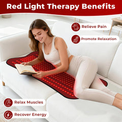 fyovuv Red Light Pad mode switching display with four options for flexibility.