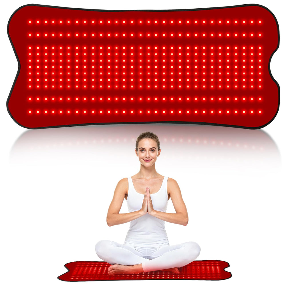 fyovuv red light therapy pad with LEDs for full-body coverage at home