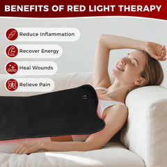 fyovuv red light therapy pad close up of LED array with dual wavelengths