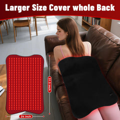 Fyovuv wrap with elastic strap secured around the waist for hands-free use.