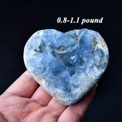 FZBHRO office decor celestite heart creates a peaceful desk area.