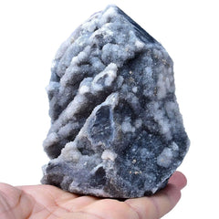 FZBHRO sphalerite geode tower crystal point directing energy for focus.