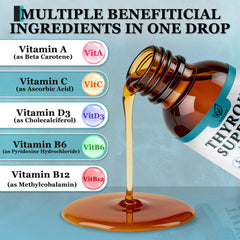 Fzjjyana Thyroid Drops dispense 2 ml in glass dropper for easy use